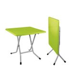 میز مربع تاشو پایه فلزی کد 723 - سبز