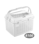 سبد پیک نیک گلریز 2 کد 8100 ناصر پلاستیک سفید