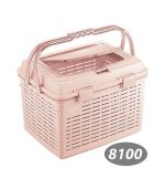 سبد پیک نیک گلریز 2 کد 8100 ناصر پلاستیک صورتی