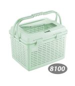 سبد پیک نیک گلریز 2 کد 8100 ناصر پلاستیک سبز روشن