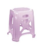 چهارپایه پلاستیکی حصیری بلند 1017 بنفش