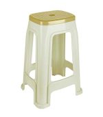 چهارپایه پلاستیکی دو رنگ 1418 کرم