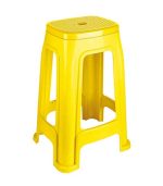 چهارپایه پلاستیکی دو رنگ 1418 زرد