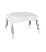 چهارپایه پلاستیکی پایه فلزی مدل 762 سفید