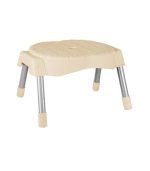 چهارپایه پلاستیکی پایه فلزی مدل 762 کرم