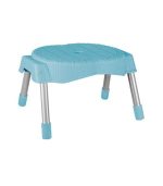 چهارپایه پلاستیکی پایه فلزی مدل 762 آبی روشن