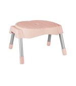 چهارپایه پلاستیکی پایه فلزی مدل 762 - صورتی