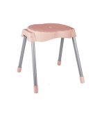 چهارپایه پلاستیکی پایه فلزی مدل 763 صورتی