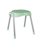 چهارپایه پلاستیکی پایه فلزی مدل 763 سبزآبی