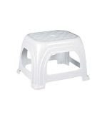 چهارپایه پلاستیکی حصیری کوتاه مدل 819 سفید