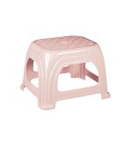 چهارپایه پلاستیکی حصیری کوتاه مدل 819 صورتی