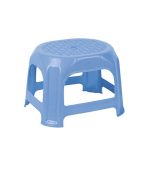 چهارپایه پلاستیکی حصیری کوتاه مدل 836 آبی