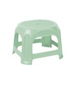 چهارپایه پلاستیکی حصیری کوتاه مدل 836 سبز روشن