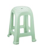 چهارپایه پلاستیکی حصیری بلند 838 سبز روشن