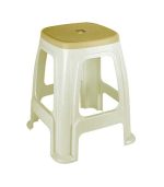 چهارپایه پلاستیکی دو رنگ 918 کرم