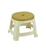 چهارپایه پلاستیکی کوتاه دو رنگ 919 کرم