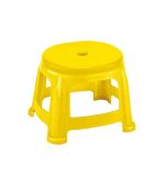 چهارپایه پلاستیکی کوتاه دو رنگ 919 زرد