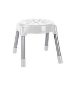 چهارپایه پلاستیکی پایه فلزی مدل 962 سفید