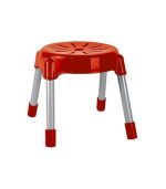 چهارپایه پلاستیکی پایه فلزی مدل 962 قرمز