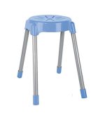 چهارپایه پلاستیکی پایه فلزی مدل 963 آبی
