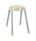 چهارپایه پلاستیکی پایه فلزی مدل 963 شیری