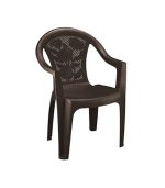 صندلی پلاستیکی دسته دار 872 قهوه ای