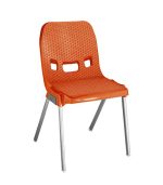 صندلی پلاستیکی پایه فلزی 881 نارنجی