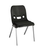 صندلی پلاستیکی پایه فلزی 881 مشکی