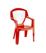صندلی پلاستیکی دسته دار 884 قرمز