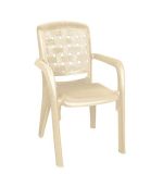 صندلی پلاستیکی دسته دار 885 کرم روشن