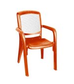 صندلی پلاستیکی دسته دار 887 نارنجی