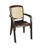 صندلی پلاستیکی دسته دار 887 قهوه ای