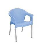 صندلی پلاستیکی پایه فلزی 990 ابی