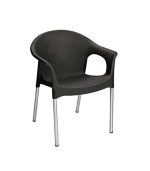 صندلی پلاستیکی پایه فلزی 990 مشکی