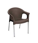 صندلی پلاستیکی پایه فلزی 990 قهوه ای