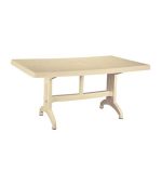 میز مستطیل پلاستیکی مدل 824 کرم