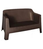 کاناپه پلاستیکی حصیربافت 892 قهوه ای