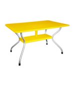 میز مستطیل پلاستیکی مدل 921 زرد
