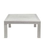 میز جلو مبلی حصیربافت مربع 424 طوسی روشن