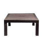 میز جلو مبلی حصیربافت مربع 424 قهوه ای